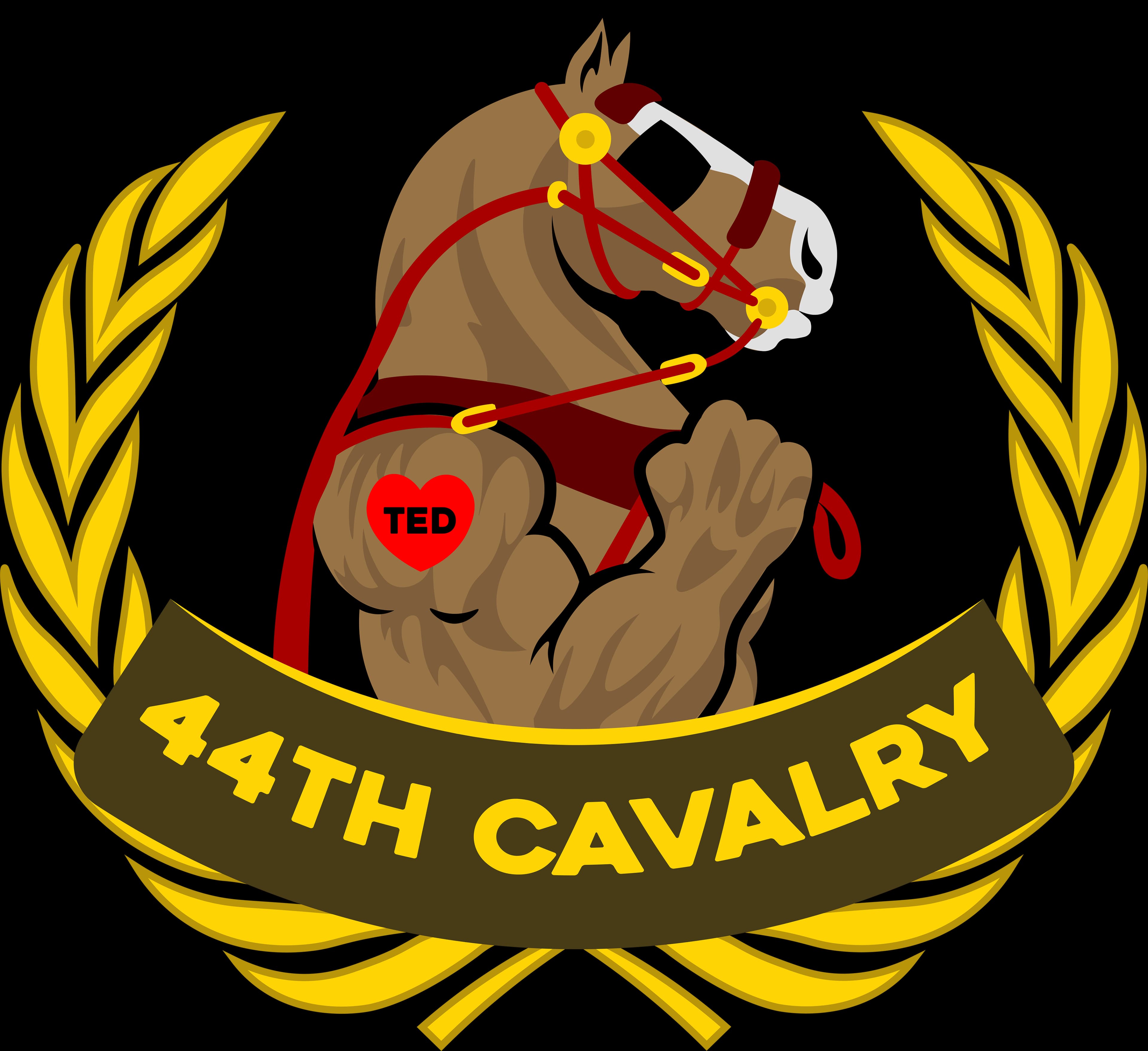 The 44th Cavalry Company Logo